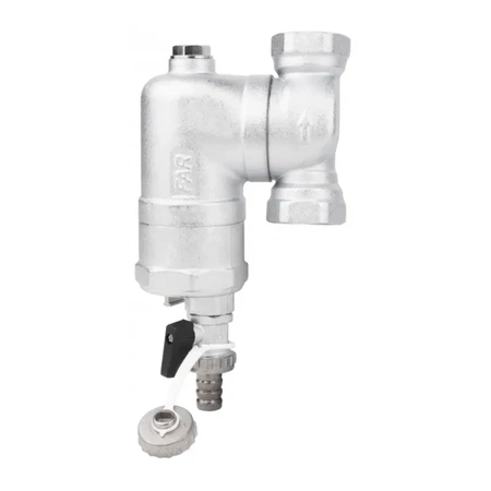 Odlučovač nečistot FAR 202, chromovaný, pohyblivé spoje Rp1'' Afriso 7772020
