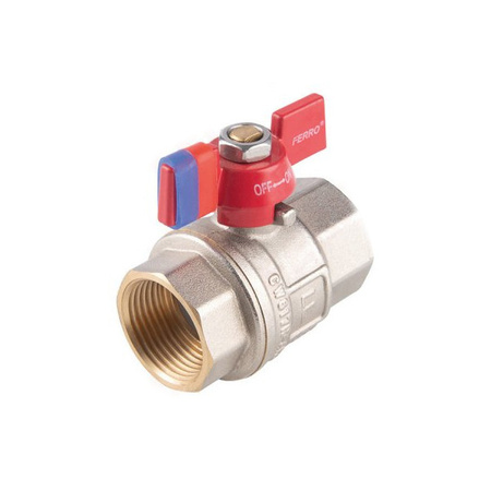 Šroubovací kulový kohout s motýlkem 1" F-Power FERRO KFPM3