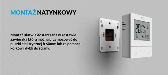 Dvoustavový kabelový pokojový ovladač ST-292 v3 černý Tech WG.11.0436