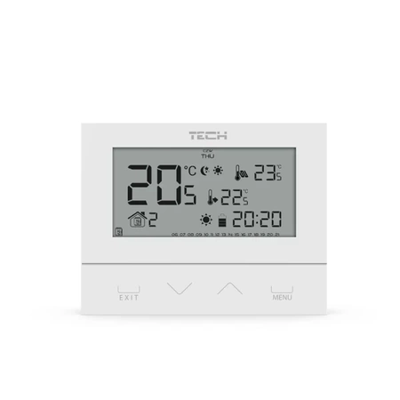 Dvoustavový kabelový pokojový ovladač ST-292 v3 bílý Tech WG.11.0431