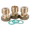 Sada šroubení pro ventil ATM, 3x matice G3/4" x R3/4" 2 zpětné ventily Afriso 1220110