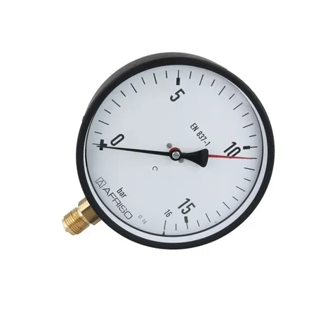 Standardní manometr RF 160 D201 Fi 160 mm 0÷16 bar G1/2" rad class 1.6 Afriso 85266201