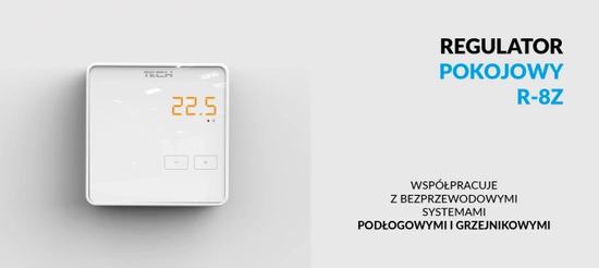 Tech R-8z bílý Tech WG.11.0303 bezdrátový pokojový regulátor