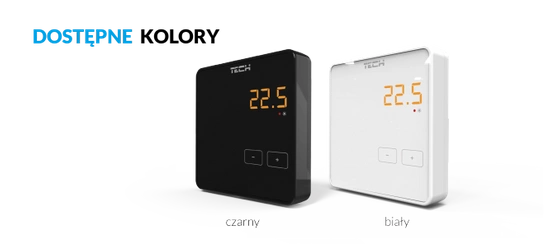 Bezdrátový pokojový ovladač Tech R-8z, černý Tech WG.11.0304