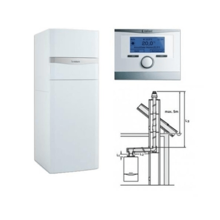 Vaillant ecoCOMPACT VSC 306/4 150 balení jednofunkčního plynového kondenzačního kotle + multiMATIC 700 + SPS SZ 0010018223