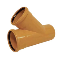 PVC vnější kanalizační odpaliště 160x110/45 DYKA