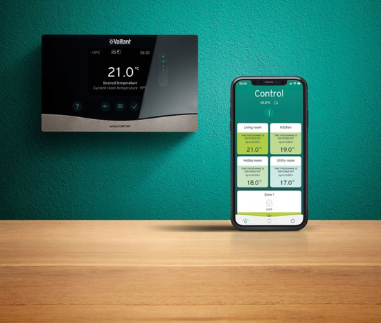 Vaillant aroTHERM VWL 55/5AS paket splitového tepelného čerpadla + VWL 58/5IS + regulátor VRC 720 + VP RW 45/2 B buffer 0010044257