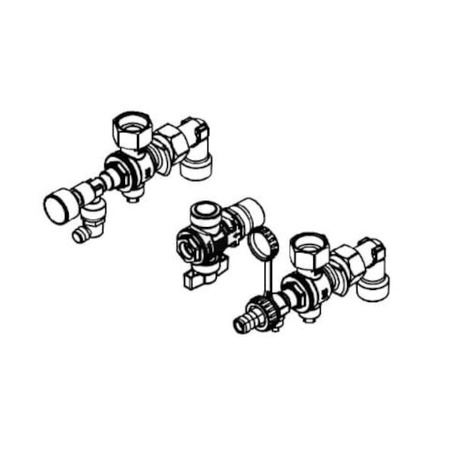 Připojovací armatura pro povrchovou montáž kombinovaného kotle Viessmann ZK04925