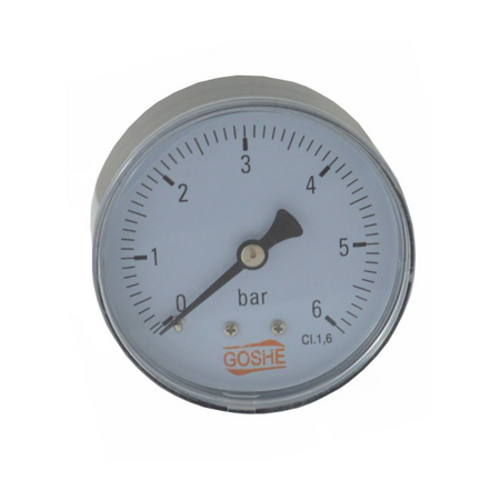 Axiální manometr 63 mm 1/4" 6 bar Goshe 0705.315