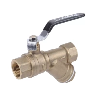 Vodní kulový kohout s filtrem 1/2" Herkules Ferro KZFH1