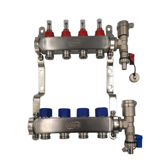 Podlahový rozdělovač INOX ocel 16 okruhů Goshe 0331.224