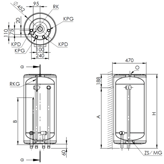 Elektromet BWE 50L vyrovnávací nádrž BW-069-05-001
