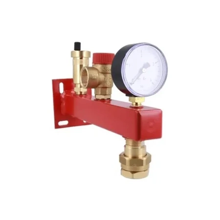 Bezpečnostní skupina pro ústřední topení Afriso BSS GW 3/4" MS 3 bar s rychlospojkou GW 3/4" 9061100