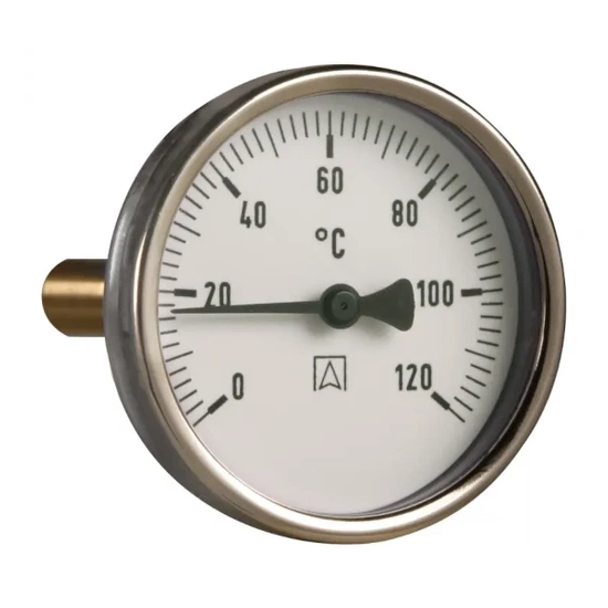Bimetalový teploměr BiTh 100 fi100 mm -20÷60°CL 40 mm G1/2" sekera třídy 2 Afriso 63959