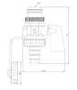 Ventil pro plnění a vypouštění instalace KFE G1/2", poniklovaný Afriso 42407