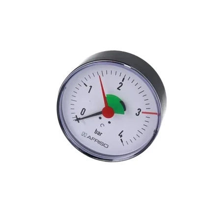 Topný manometr HZ 80 Fi 80 mm 0÷4 bar G1/2" ax třída 2.5 Afriso 63919