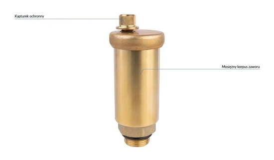 Automatický odvzdušňovací ventil pro solární instalace G3/8" Afriso 77900