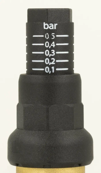 DU pojistný ventil diferenčního tlaku s úhlovým nastavením 0,1÷0,5 bar GW G3/4" Afriso 42379