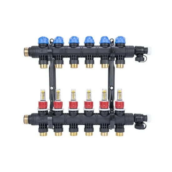 Rozdělovač ProCalida EF1 K, 6 topných okruhů, G1, 0,2 - 1,6 l/min AFRISO 81266