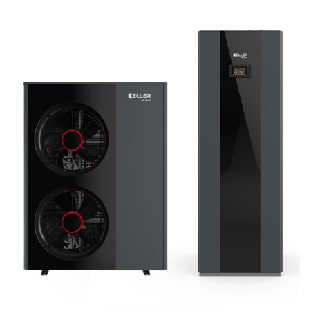 Tepelné čerpadlo KELLER 15 K monoblok + hydro věž 200 L 721394/721370