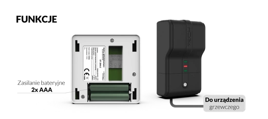 Bezdrátový pokojový ovladač ST-294 v2 černý Tech WG.11.0466