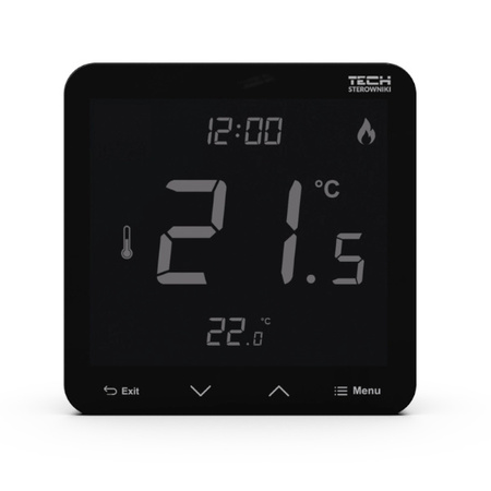 Kabelový pokojový ovladač Tech T-3.1/ST-299 v3 černý WG.11.0590