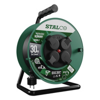 Vrstvený buben prodlužovací kabel 30m 16A 3x1,5mm STALCO Professional S-46605