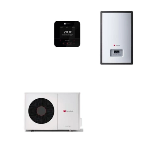 Saunier Duval GeniaAir OS paket splitového tepelného čerpadla HA 7-5 OS 230V + HA 7-5 WSB nástěnný modul + regulátor SRC 720 550010044273