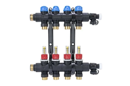 Rozdělovač ProCalida EF1 K, 4 topné okruhy, G1, 0,2 - 1,6 l/min AFRISO 81264