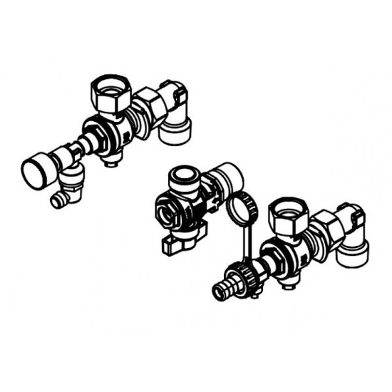 Balení: jednofunkční plynový kondenzační kotel Viessmann Vitodens 100-W 32kW B1HF + zásobník Vitocell 100-W typ CUGB-A 150l Z023178