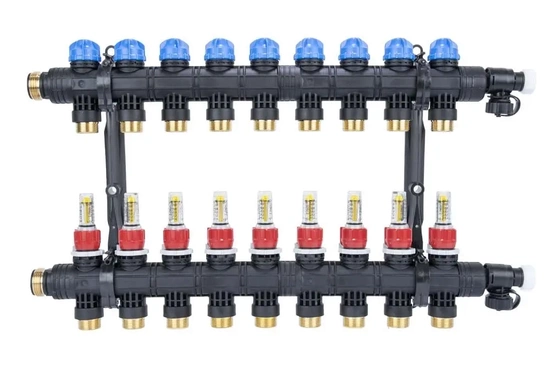 Rozdělovač ProCalida EF1 K, 9 topných okruhů, G1, 0,2 - 1,6 l/min AFRISO 81269