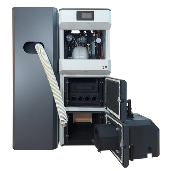 DRACO BIO COMPACT FII GP 23 kW Jednohořákový kotel na pelety Tekla s automatickým hořákem na pelety KB-300496