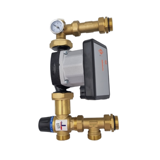 Směšovací modul pro podlahové vytápění s termostatickým ventilem kv 2,5 čerpadlo WITA Goshe 0401.623