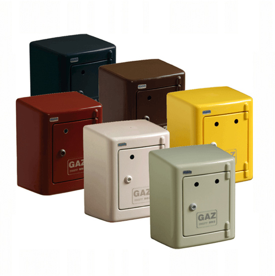 KEN G-023 plášť plynové přípojky na omítku, bílý