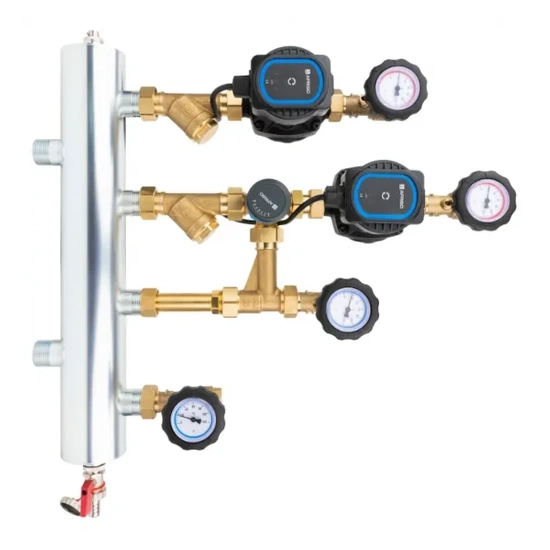 Směšovací sada s hydraulickou spojkou bps 906 ap, sekce bez směšování a s rotačním ventilem arv 362, čerpadla afriso aph afriso 9090620
