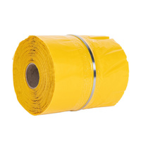 Výstražná páska s kovovou vložkou, žlutá, 100m