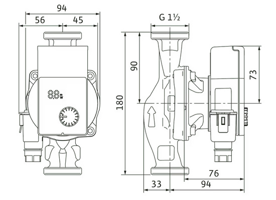 Oběhové čerpadlo Yonos PICO 25/1-6 / 180 WILO