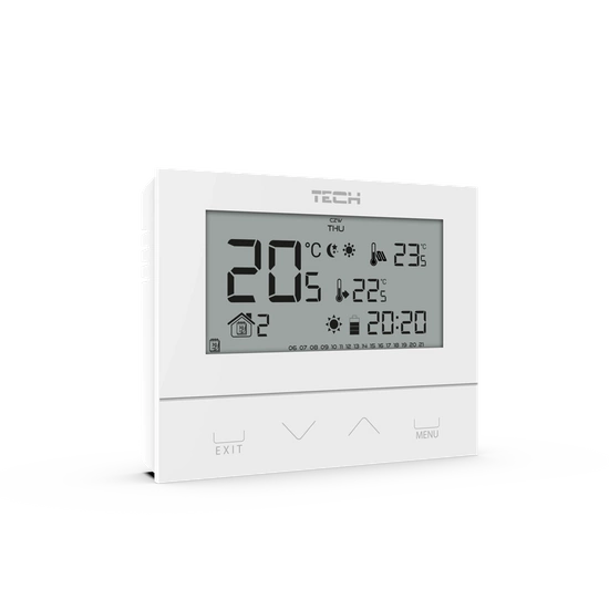 Dvoustavový kabelový pokojový ovladač ST-292 v3 bílý Tech WG.11.0431