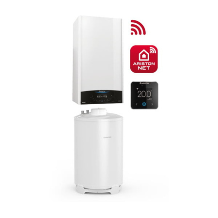 Ariston ONE TOP 24 NET sada jednofunkčního plynového kondenzačního kotle + zásobník BCH 120l + regulátor CUBE S NET ZNONETOP_NET