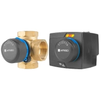 Sada regulace ProClick: 4cestný otočný směšovací ventil ARV 485 ProClick DN32 Rp1 1/4" Kvs 16 + elektrický pohon ARM 343 ProClick Afriso 1348544