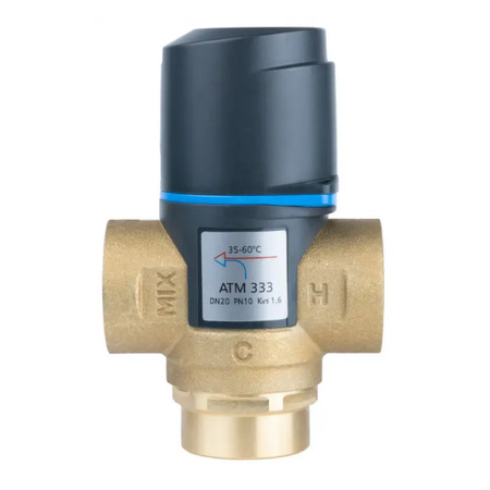 Termostatický směšovací ventil ATM 333, GW 3/4", 35-60°C, Kvs 1.6 AFRISO 1233310
