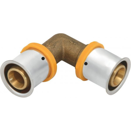 Mosazné koleno 90 stupňů 25 KAN-therm Press 1009068066