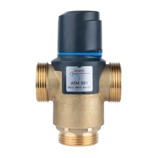Termostatický směšovací ventil ATM 881 DN25 G1 1/4" 20÷43°C Kvs 4,2 m3/h Afriso 1288110