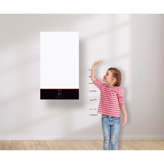 Jednofunkční kondenzační plynový kotel Viessmann Vitodens 200-W 32kW B2HF + regulátor E3 + venkovní čidlo teploty Z020136