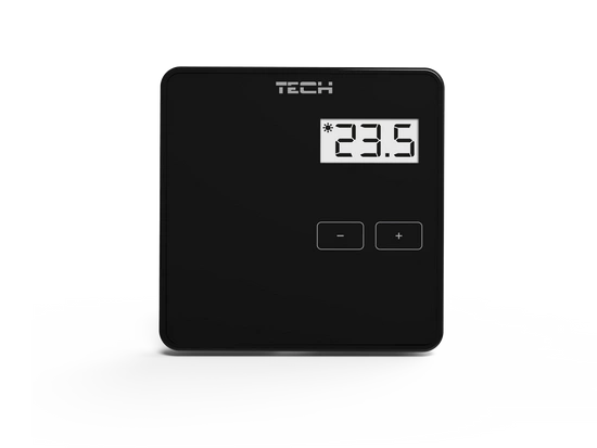 R-10b drátový pokojový regulátor pro pásku L-10, černý Tech WG.11.0281