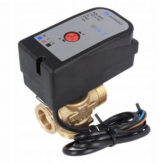 3cestný přepínací ventil AFRISO AZV 643 DN20 G1" KVS 8 M3/H 1664300