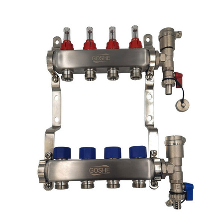 Podlahový rozdělovač ocel INOX 15 okruhů Goshe 0331.223
