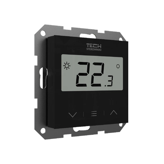 Bezdrátový pokojový regulátor pro rám F-8z, černý Tech WG.11.0641