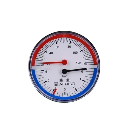 Termomanometr TM 80 Fi 80 mm 0÷6 bar 20÷120°C G1/4" sekera třída 2.5 Afriso 63342