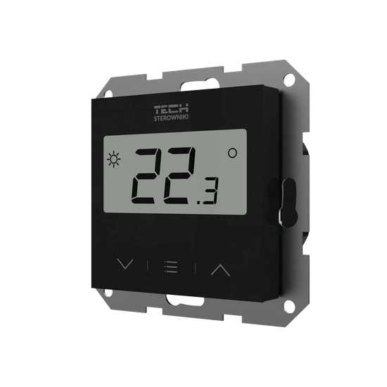 Bezdrátový pokojový regulátor pro rám F-8z, černý Tech WG.11.0641